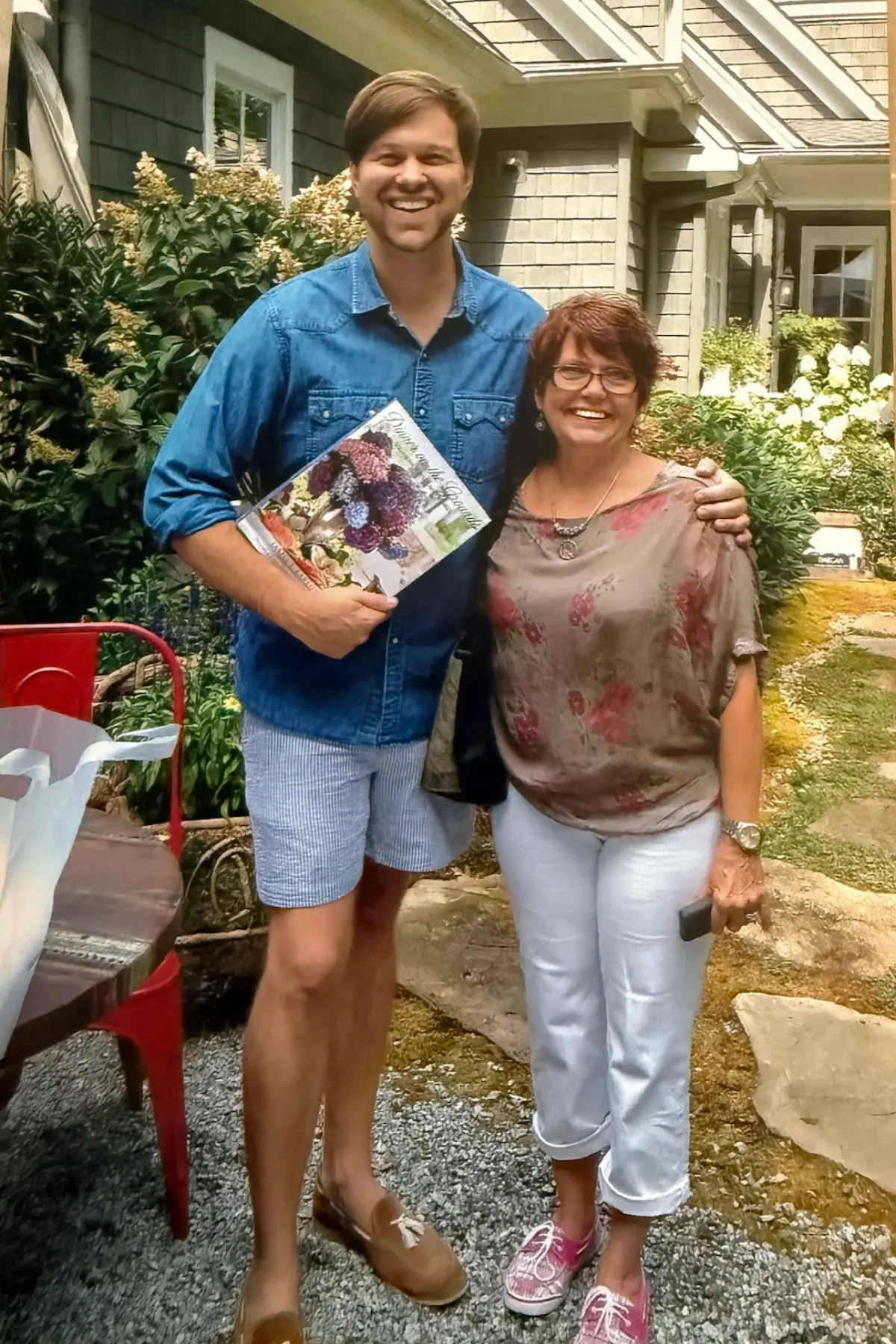 Madeline with renowned interior designer and author James Farmer at a Designer Showhouse in Cashiers, North Carolina
