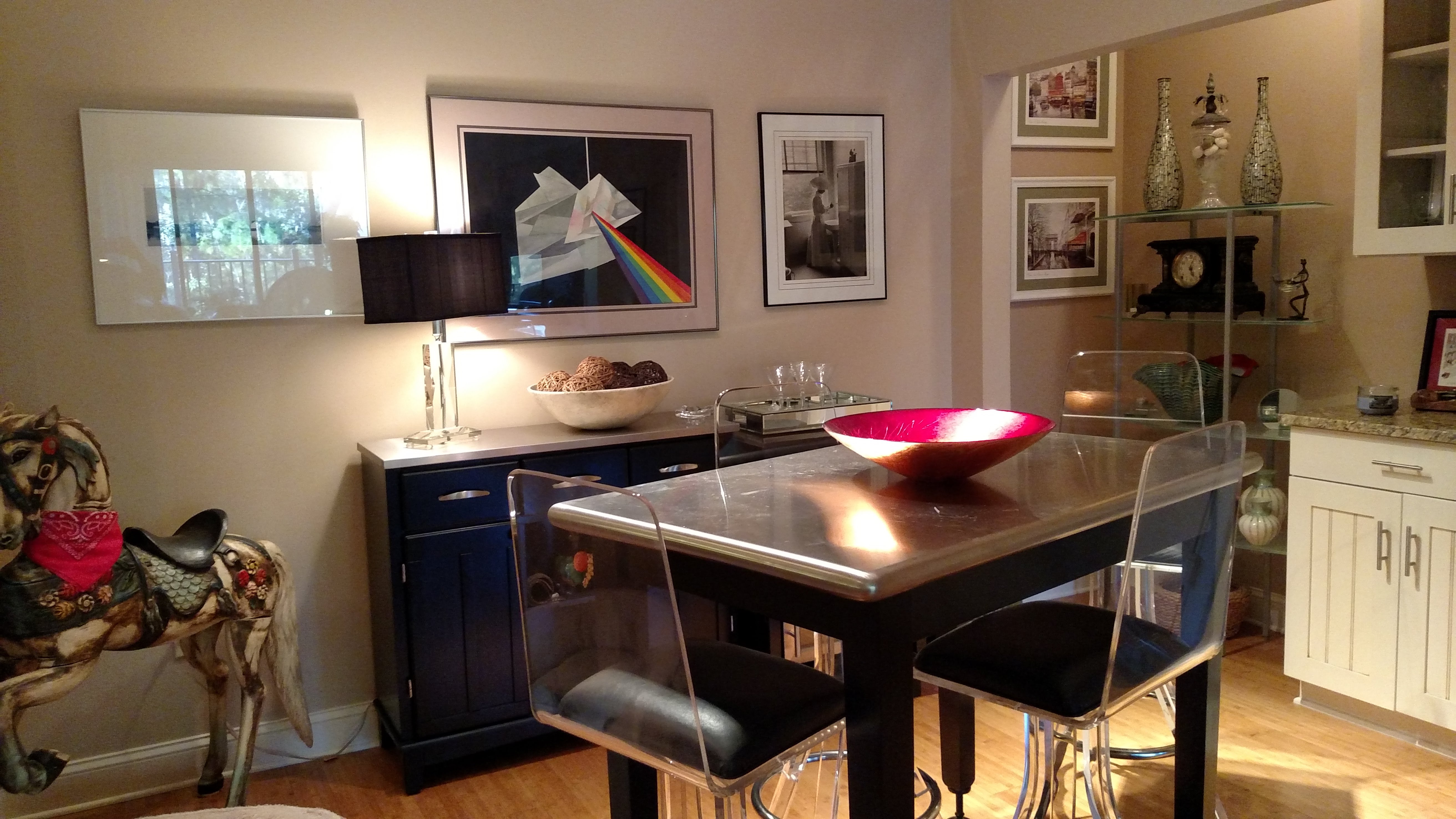 A modern living room and chic dining area — interior photograph 2 by Madeline’s Chic Interiors